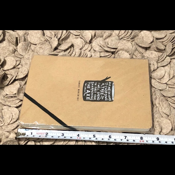 Lined Hardcover Journal Notebook MANISM Abe Lincoln Quote - Picture 6 of 9